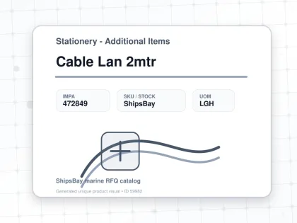 Cable Lan 2mtr - Stationery - Additional Items - IMPA 472849 - UOM LGH