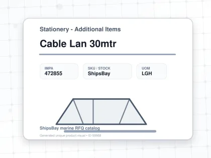 Cable Lan 30mtr - Stationery - Additional Items - IMPA 472855 - UOM LGH