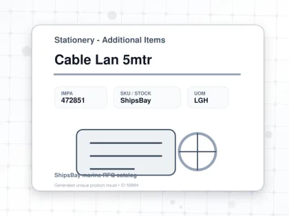 Cable Lan 5mtr - Stationery - Additional Items - IMPA 472851 - UOM LGH