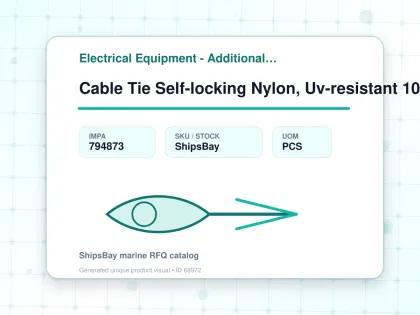 Cable Tie Self-locking Nylon, Uv-resistant 100mm - Electrical Equipment - Additional Items - IMPA 794873 - UOM PCS