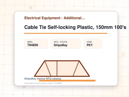Cable Tie Self-locking Plastic, 150mm 100's - Electrical Equipment - Additional Items - IMPA 794850 - UOM PKT