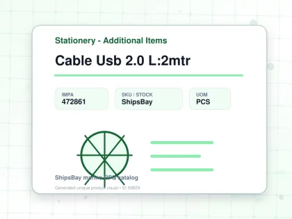 Cable Usb 2.0 L:2mtr - Stationery - Additional Items - IMPA 472861 - UOM PCS