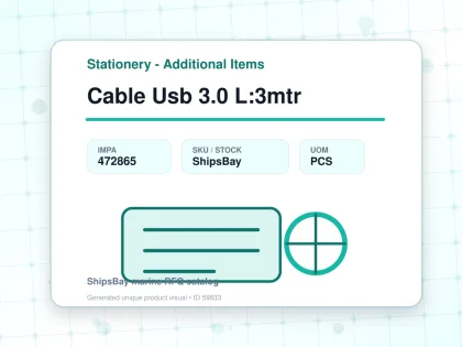Cable Usb 3.0 L:3mtr - Stationery - Additional Items - IMPA 472865 - UOM PCS