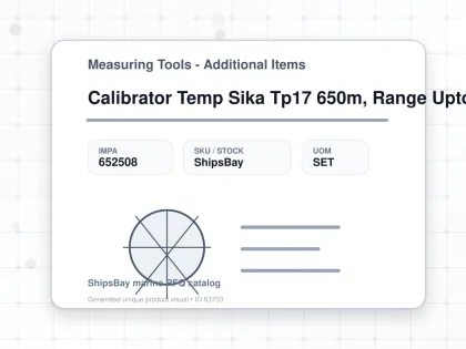Calibrator Temp Sika Tp17 650m, Range Upto 650deg.c 115vac - Measuring Tools - Additional Items - IMPA 652508 - UOM SET