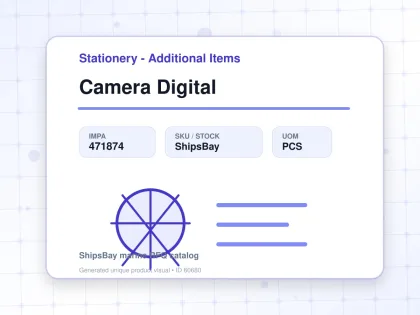 Camera Digital - Stationery - Additional Items - IMPA 471874 - UOM PCS
