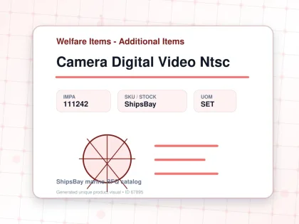 Camera Digital Video Ntsc - Welfare Items - Additional Items - IMPA 111242 - UOM SET