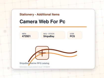 Camera Web For Pc - Stationery - Additional Items - IMPA 472921 - UOM PCS