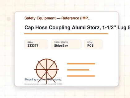 Cap Hose Coupling Alumi Storz, 1-1/2" Lug 52mm Sm715052 - Safety Equipment — Reference (IMPA) - IMPA 333371 - UOM PCS