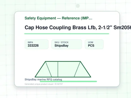 Cap Hose Coupling Brass Lfb, 2-1/2" Sm205650 - Safety Equipment — Reference (IMPA) - IMPA 333226 - UOM PCS