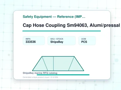 Cap Hose Coupling Sm94063, Alumi/pressal Sms 2-1/2" - Safety Equipment — Reference (IMPA) - IMPA 333536 - UOM PCS