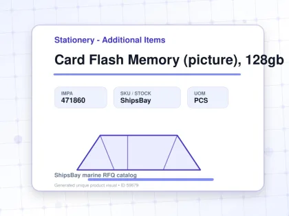 Card Flash Memory (picture), 128gb - Stationery - Additional Items - IMPA 471860 - UOM PCS