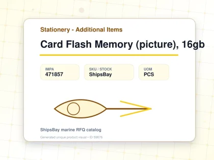 Card Flash Memory (picture), 16gb - Stationery - Additional Items - IMPA 471857 - UOM PCS