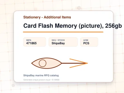 Card Flash Memory (picture), 256gb - Stationery - Additional Items - IMPA 471865 - UOM PCS