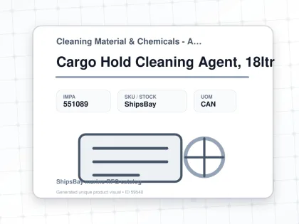 Cargo Hold Cleaning Agent, 18ltr - Cleaning Material & Chemicals - Additional Items - IMPA 551089 - UOM CAN