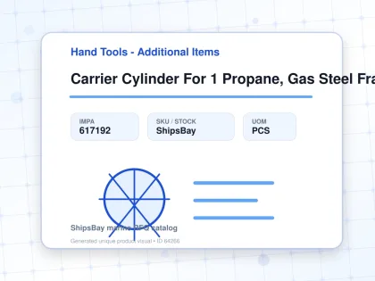 Carrier Cylinder For 1 Propane, Gas Steel Frame - Hand Tools - Additional Items - IMPA 617192 - UOM PCS