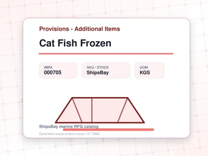 Cat Fish Frozen - Provisions - Additional Items - IMPA 000705 - UOM KGS