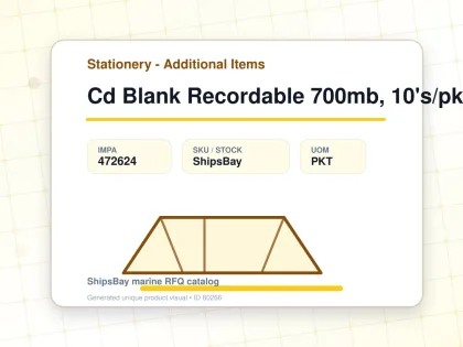 Cd Blank Recordable 700mb, 10's/pkt - Stationery - Additional Items - IMPA 472624 - UOM PKT