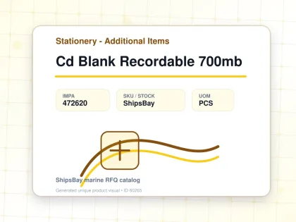 Cd Blank Recordable 700mb - Stationery - Additional Items - IMPA 472620 - UOM PCS