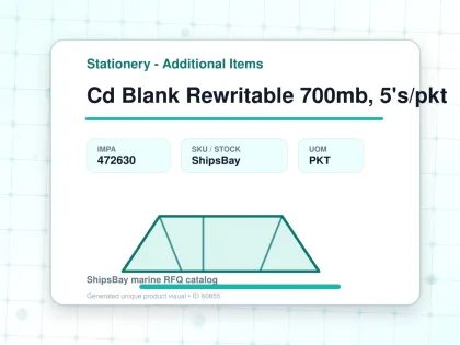 Cd Blank Rewritable 700mb, 5's/pkt - Stationery - Additional Items - IMPA 472630 - UOM PKT