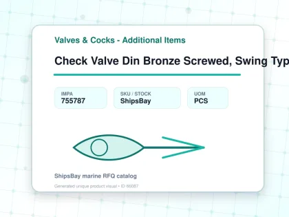 Check Valve Din Bronze Screwed, Swing Type #505te 2" - Valves & Cocks - Additional Items - IMPA 755787 - UOM PCS