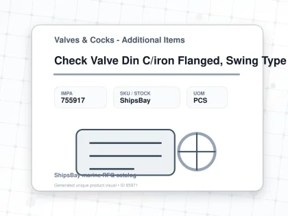Check Valve Din C/iron Flanged, Swing Type Pn16 #83gu 150mm - Valves & Cocks - Additional Items - IMPA 755917 - UOM PCS