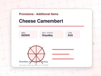 Cheese Camembert - Provisions - Additional Items - IMPA 002045 - UOM KGS