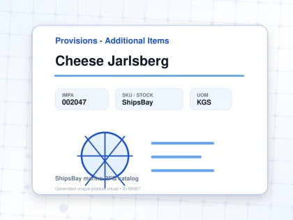 Cheese Jarlsberg - Provisions - Additional Items - IMPA 002047 - UOM KGS