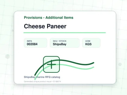 Cheese Paneer - Provisions - Additional Items - IMPA 002084 - UOM KGS