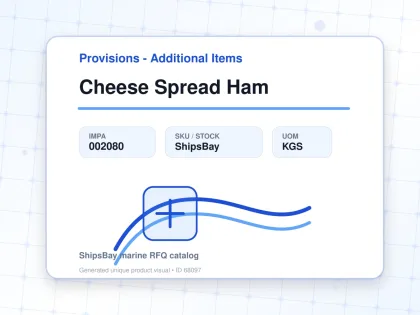 Cheese Spread Ham - Provisions - Additional Items - IMPA 002080 - UOM KGS