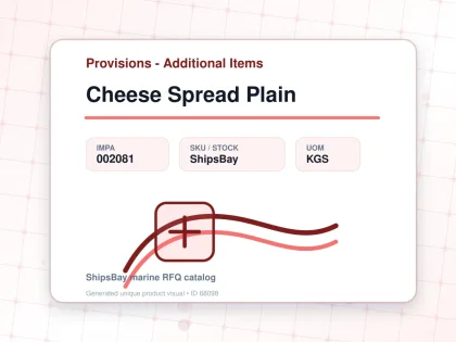 Cheese Spread Plain - Provisions - Additional Items - IMPA 002081 - UOM KGS
