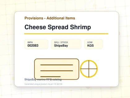 Cheese Spread Shrimp - Provisions - Additional Items - IMPA 002083 - UOM KGS
