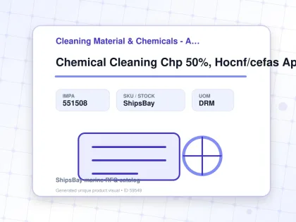 Chemical Cleaning Chp 50%, Hocnf/cefas Approved 1000ltr - Cleaning Material & Chemicals - Additional Items - IMPA 551508 - UOM DRM