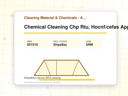Chemical Cleaning Chp Rtu, Hocnf/cefas Approved 1000ltr - Cleaning Material & Chemicals - Additional Items - IMPA 551510 - UOM DRM