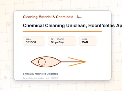 Chemical Cleaning Uniclean, Hocnf/cefas Approved 200ltr - Cleaning Material & Chemicals - Additional Items - IMPA 551556 - UOM CAN