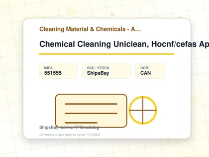 Chemical Cleaning Uniclean, Hocnf/cefas Approved 25ltr - Cleaning Material & Chemicals - Additional Items - IMPA 551555 - UOM CAN