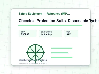 Chemical Protection Suits, Disposable Tychem C Size Xl - Safety Equipment — Reference (IMPA) - IMPA 330993 - UOM SET