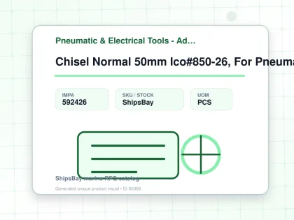 Chisel Normal 50mm Ico#850-26, For Pneumatic Chisel & Chipper - Pneumatic & Electrical Tools - Additional Items - IMPA 592426 - UOM PCS