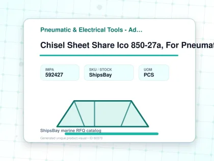 Chisel Sheet Share Ico 850-27a, For Pneumatic Chisel & Chipper - Pneumatic & Electrical Tools - Additional Items - IMPA 592427 - UOM PCS