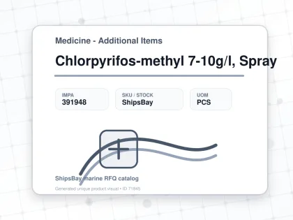 Chlorpyrifos-methyl 7-10g/l, Spray - Medicine - Additional Items - IMPA 391948 - UOM PCS