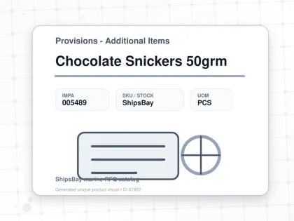 Chocolate Snickers 50grm - Provisions - Additional Items - IMPA 005489 - UOM PCS