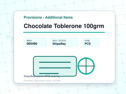 Chocolate Toblerone 100grm - Provisions - Additional Items - IMPA 005490 - UOM PCS