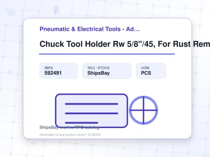 Chuck Tool Holder Rw 5/8"/45, For Rust Remover - Pneumatic & Electrical Tools - Additional Items - IMPA 592491 - UOM PCS