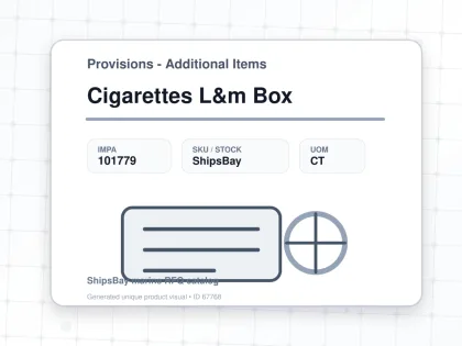 Cigarettes L&m Box - Provisions - Additional Items - IMPA 101779 - UOM CT