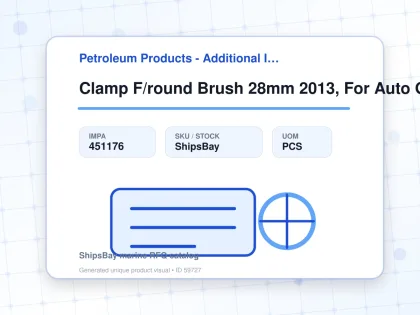Clamp F/round Brush 28mm 2013, For Auto Grease Dispenser - Petroleum Products - Additional Items - IMPA 451176 - UOM PCS