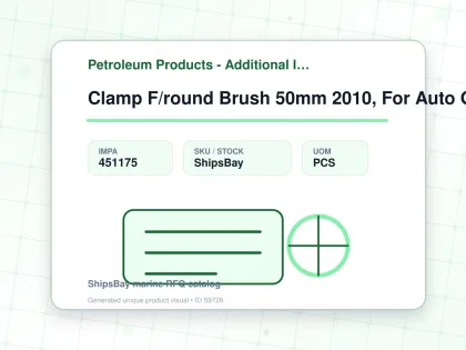 Clamp F/round Brush 50mm 2010, For Auto Grease Dispenser - Petroleum Products - Additional Items - IMPA 451175 - UOM PCS