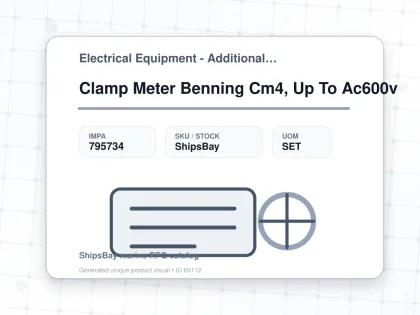 Clamp Meter Benning Cm4, Up To Ac600v - Electrical Equipment - Additional Items - IMPA 795734 - UOM SET
