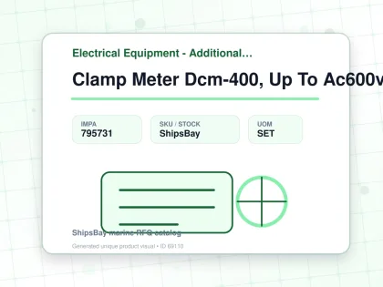 Clamp Meter Dcm-400, Up To Ac600v - Electrical Equipment - Additional Items - IMPA 795731 - UOM SET