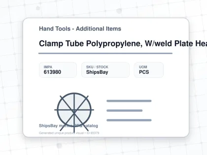 Clamp Tube Polypropylene, W/weld Plate Heavy 139.7mm - Hand Tools - Additional Items - IMPA 613980 - UOM PCS