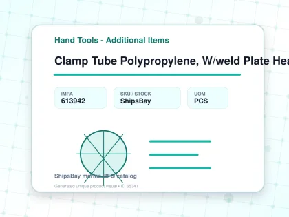 Clamp Tube Polypropylene, W/weld Plate Heavy 16mm - Hand Tools - Additional Items - IMPA 613942 - UOM PCS