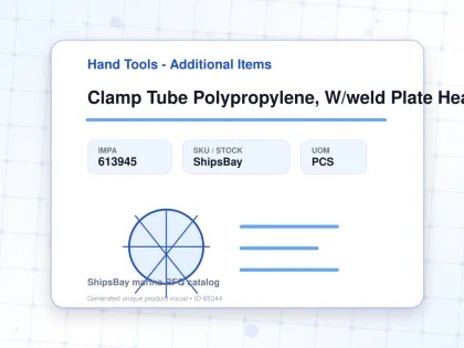 Clamp Tube Polypropylene, W/weld Plate Heavy 19mm - Hand Tools - Additional Items - IMPA 613945 - UOM PCS
